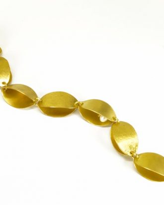 handmade brass bracelet with a pearl